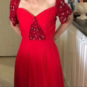Red Evening Gown